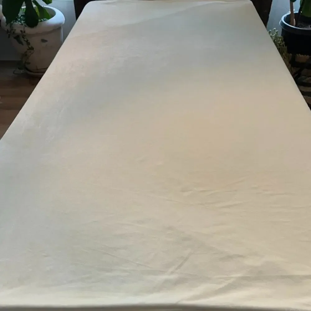 Quility Yellow Cream Weighted Blanket Cover 84 x 90 NO INSERT